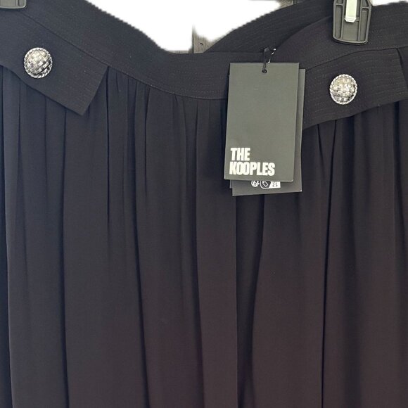 The Kooples sheer, black maxi skirt w/tags sz M - Picture 3 of 7